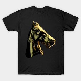 Gold horse head T-Shirt